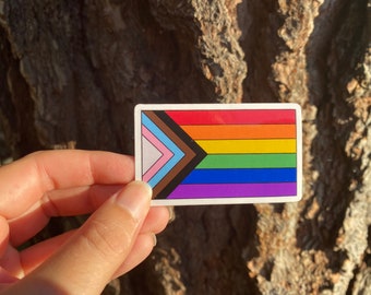 Activism Sticker, LGBTQ+ Sticker, Pride Flag Sticker, Pride Sticker, Die Cut Vinyl Sticker, 3 inch Vinyl Sticker