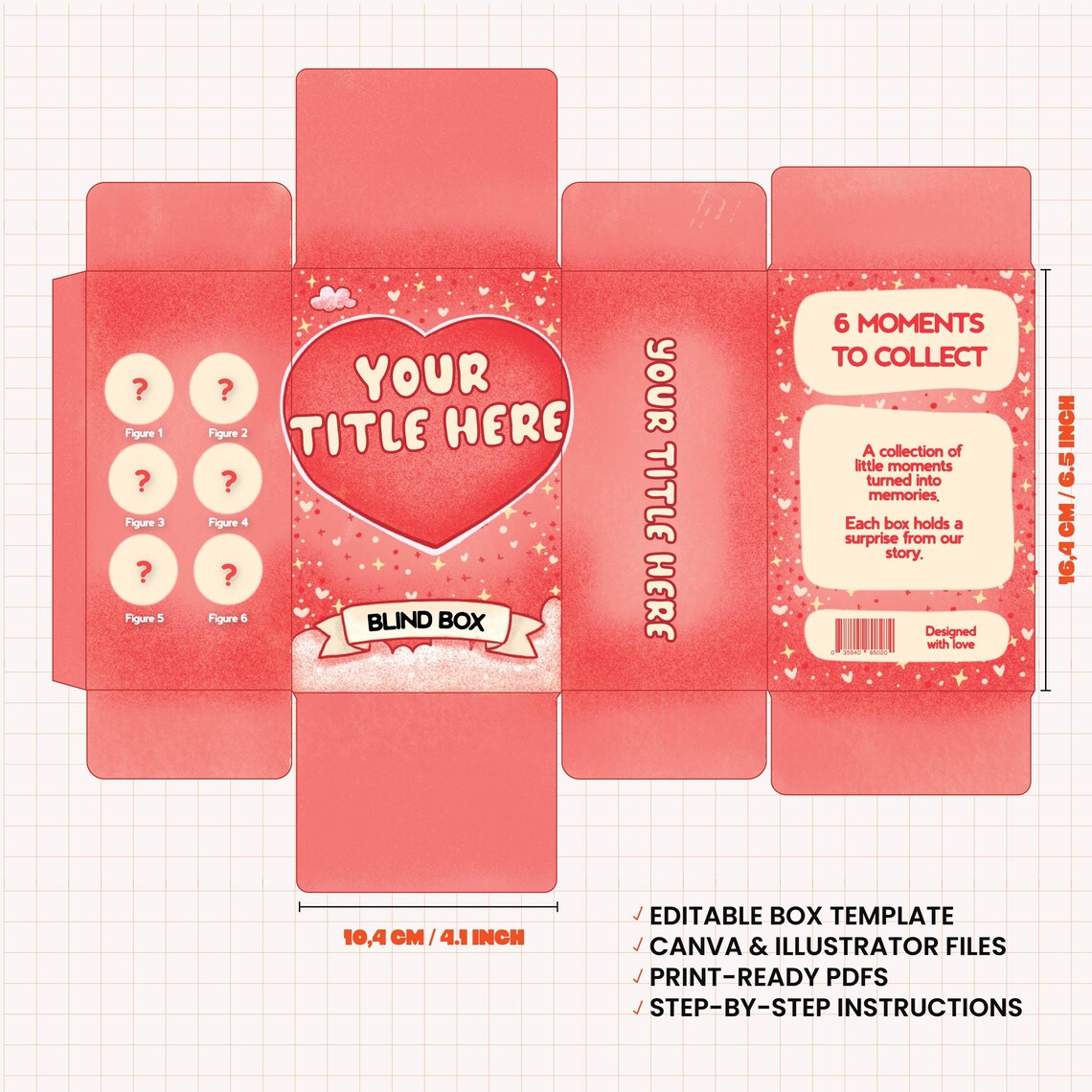 Blind Box for Couples | Editable Packaging Design | Printable DIY ...
