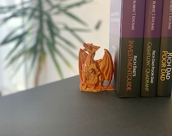 Serre-livres, fin de livre dragon, porte-livre fantastique, idéal pour tout rat de bibliothèque, beaucoup de belles couleurs