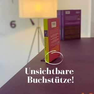Suporte para livros, suporte para livros invisível, suporte para livros, ideal para todos os leitores ávidos, muitas cores bonitas