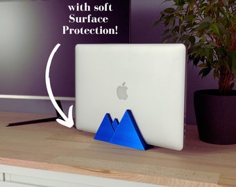 Premium Vertikaler Macbook Ständer, Macbook Dock, Mount Everest, mit Vliesaufnahme