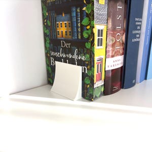 Bookend, minimalist book end, book holder, ideal for every bookworm, many beautiful colors image 3