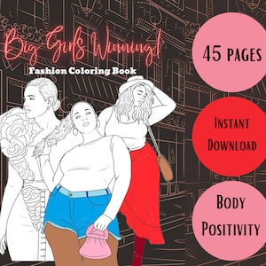 Body Positivity Coloring Book for Women, Teens, Girls