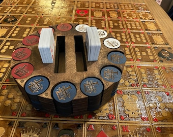 Poker Chip Holder File (.lbrn/.svg)
