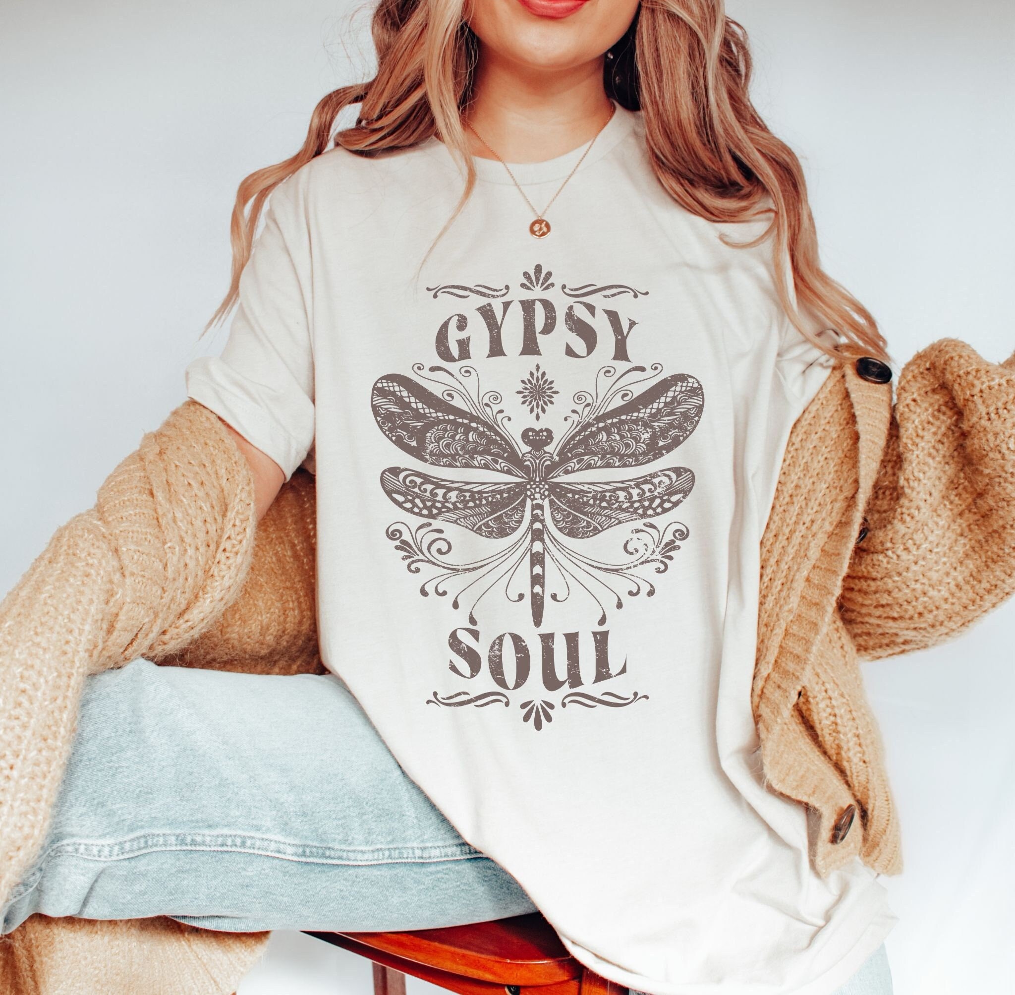 Gypsy Soul Shirt, Boho Gypsy Shirt, Oversized Gypsy Shirt