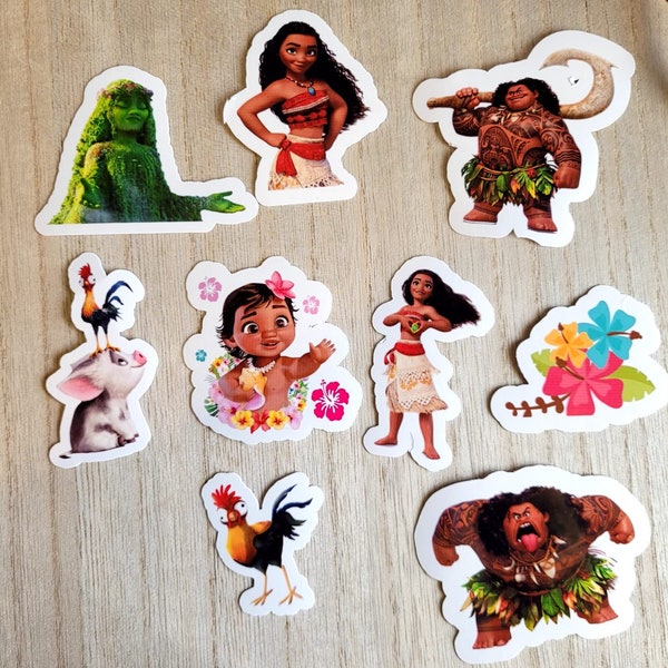 Moana Stickers - 9 pack