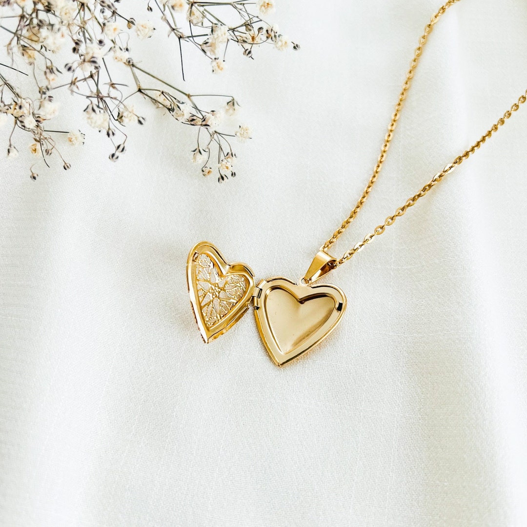 18K Large Locket Heart Necklace main image 1