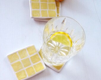 “Lemon” coaster set for water glasses etc.