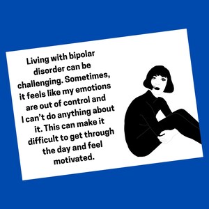 I am Bipolar Baby digitale Postkarte - Bewusstsein für psychische Erkrankungen, Bipolar Disorder Zitat Print, druckbares Geschenk zur Unterstützung der psychischen Gesundheit, Download