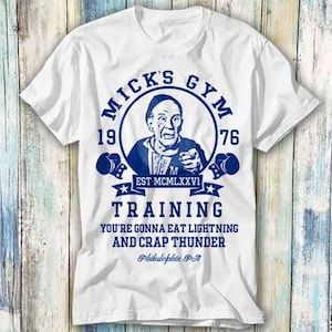 Micks&#39;s Gym Boxer Boxing Gloves Rocky T Shirt Meme Gift Funny Top Tee Style Unisex Gamer Movie Music 650