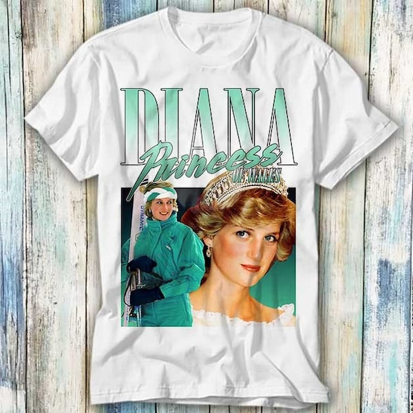 Lady Diana Princess Of Wales 90s T Shirt Meme Gift Funny Top Tee Style Unisex Gamer Movie Music 804