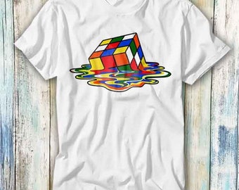 Melted Rubix Cube Spider Super Iron Hero Man NYC Taxi T Shirt Meme Gift Funny Top Tee Style Unisex Gamer Movie Music 780