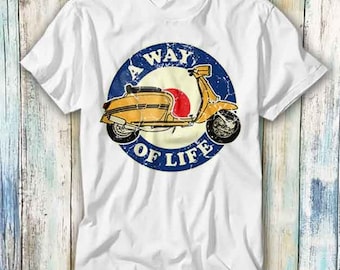 Scooter A Way Of Life MOD Moped Motorcycle Biker T Shirt Meme Gift Funny Top Tee Style Unisex Gamer Movie Music 1056