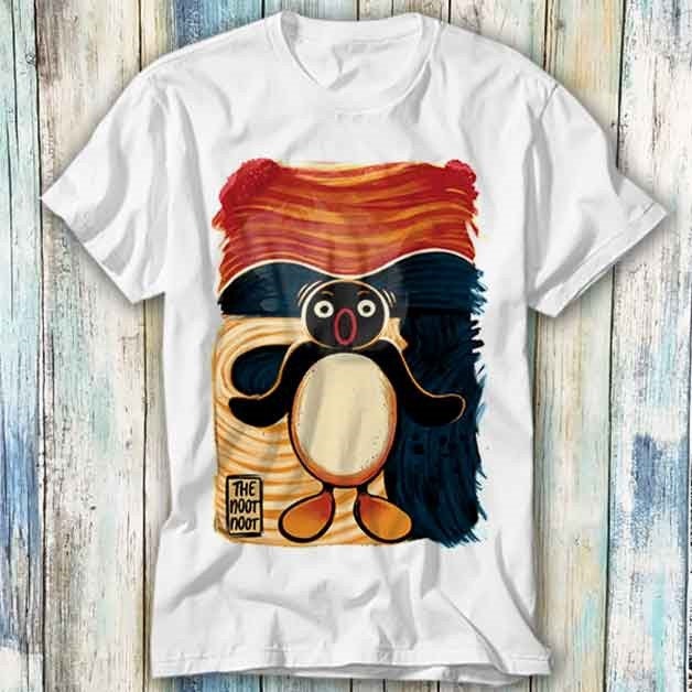 T-Shirt Pingu Et Pingouin Tenant Un Cœur - Design Mignon - Cadeau Pour Couple, Enfants, Fans De Pingouins
