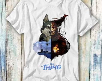 The Thing Film Horror John Carpenter 80er Jahre T-Shirt Meme Geschenk Lustig Top T-Shirt Stil Unisex Gamer Film Musik 413