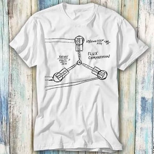 Back to The Future 80s Flux Capacitor T Shirt Meme Gift Funny Top Tee Style Unisex Gamer Movie Music 832