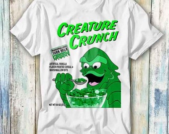 Kreatur Crunch schwarze Lagune Fantasy Monster T Shirt Meme Geschenk Lustig Top T-Shirt Stil Unisex Gamer Film Musik 463