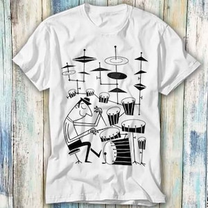 Play That Beat Drummer Drums Classic Jazz Rock T Shirt Meme Gift Funny Top Tee Style Unisex Gamer Movie Music 1081
