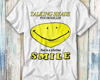 Sprechende Köpfe One in A Life Time Smile Punk Rock T Shirt Meme Geschenk Lustig Top T-Shirt Stil Unisex Gamer Film Musik 714
