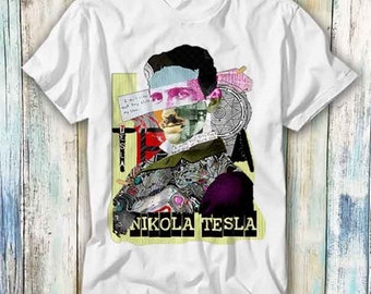 Nikola Tesla Magazine Poster T Shirt Meme Gift Funny Top Tee Style Unisex Gamer Movie Music 1048