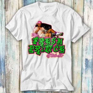 Fresh Prince of Bel Air Cartoon T Shirt Meme Gift Funny Top Tee Style Unisex Gamer Movie Music 483