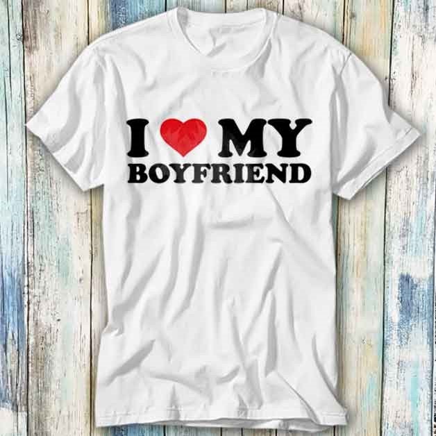 I love my boyfriend tshirt - Etsy 日本