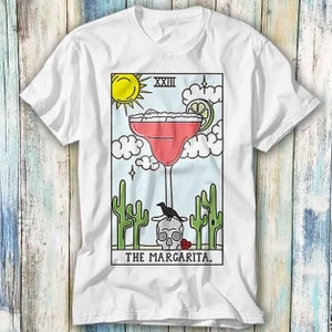 Camiseta con la carta del futuro que lee el tarot de Margarita, regalo divertido, estilo unisex, para jugadores, películas y música 961