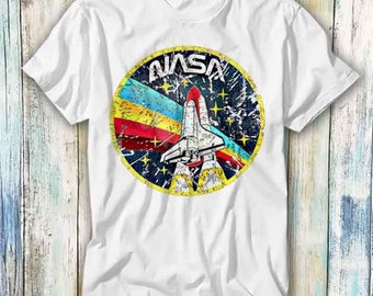 Vintage Nasa Logo Weltraum Stelle Star Universum T Shirt Meme Geschenk Lustig Top T-Shirt Stil Unisex Gamer Film Musik 528
