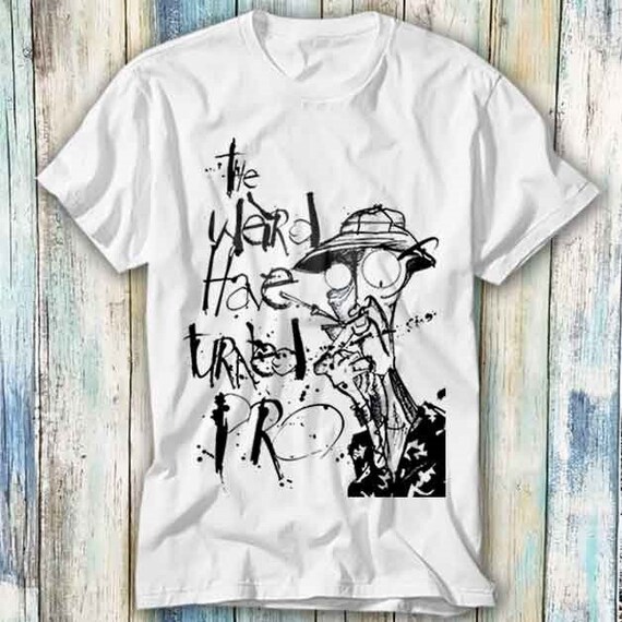 Women's T-Shirts [Out of Print] Hunter S. Thompson / Fear and Loathing in Las Vegas Tee (White) (Womens) Hunter Thompson Fear Loathing Las Vegas T Shirt Meme Gift