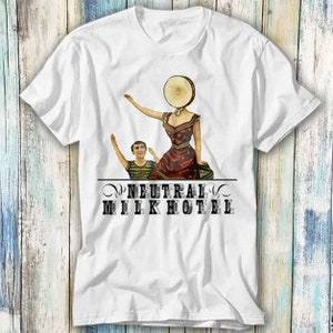 Camiseta Neutral Milk Hotel Indie Retro Rock, regalo de meme, divertida camiseta estilo unisex, jugador, película, música 825