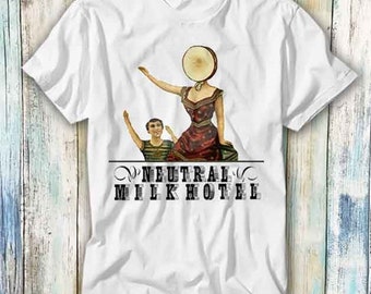 Camiseta Neutral Milk Hotel Indie Retro Rock, regalo de meme, divertida camiseta estilo unisex, jugador, película, música 825