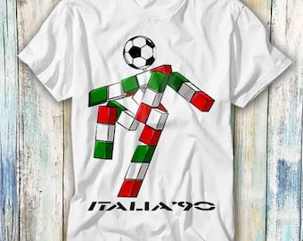 Italia 90 Logo World Cup Football Soccer Italy 1990 Fan T Shirt Meme Gift Funny Top Tee Style Unisex Gamer Movie Music 741