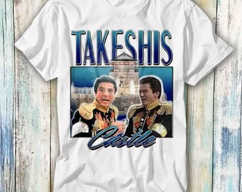 Takeshis Castle Homage 90s 80s Japan TV Game Show T Shirt Meme Gift Funny Top Tee Style Unisex Gamer Movie Music 778