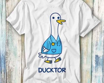 Ducktor Duck Doctor Meme T Shirt Meme Gift Funny Top Tee Style Unisexe Gamer Film Music 831