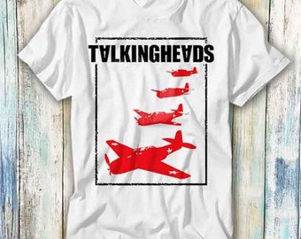Talking Heads Flugzeug Exklusiv Punk Rock T Shirt Meme Geschenk Lustig Top Tee Stil Unisex Gamer Film Musik 715