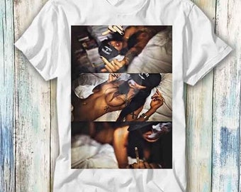 Sexy Rauchen Unkraut Hohe Einstellung Mädchen Vintage T-Shirt Meme Geschenk Lustig Top T-Shirt Stil Unisex Gamer Film Musik 639