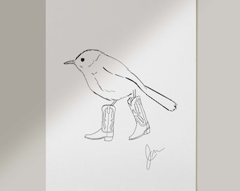 Bird in Cowboy Boots