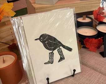 Bird in Cowboy Boots Print