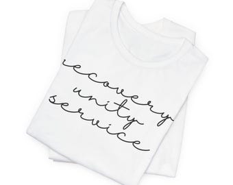 Recovery Unity Service AA Unisex Jersey Short Sleeve Tee