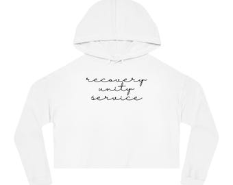 Recovery Unity Service AA Cropped Hoodie