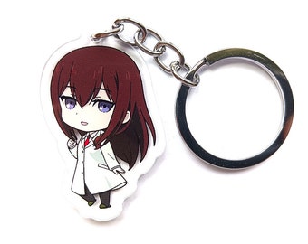 Kurisu High Quality Anime Acrylic Charm Keychain