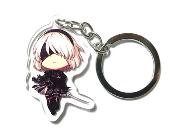 2B High Quality Anime Acrylic Charm Keychain