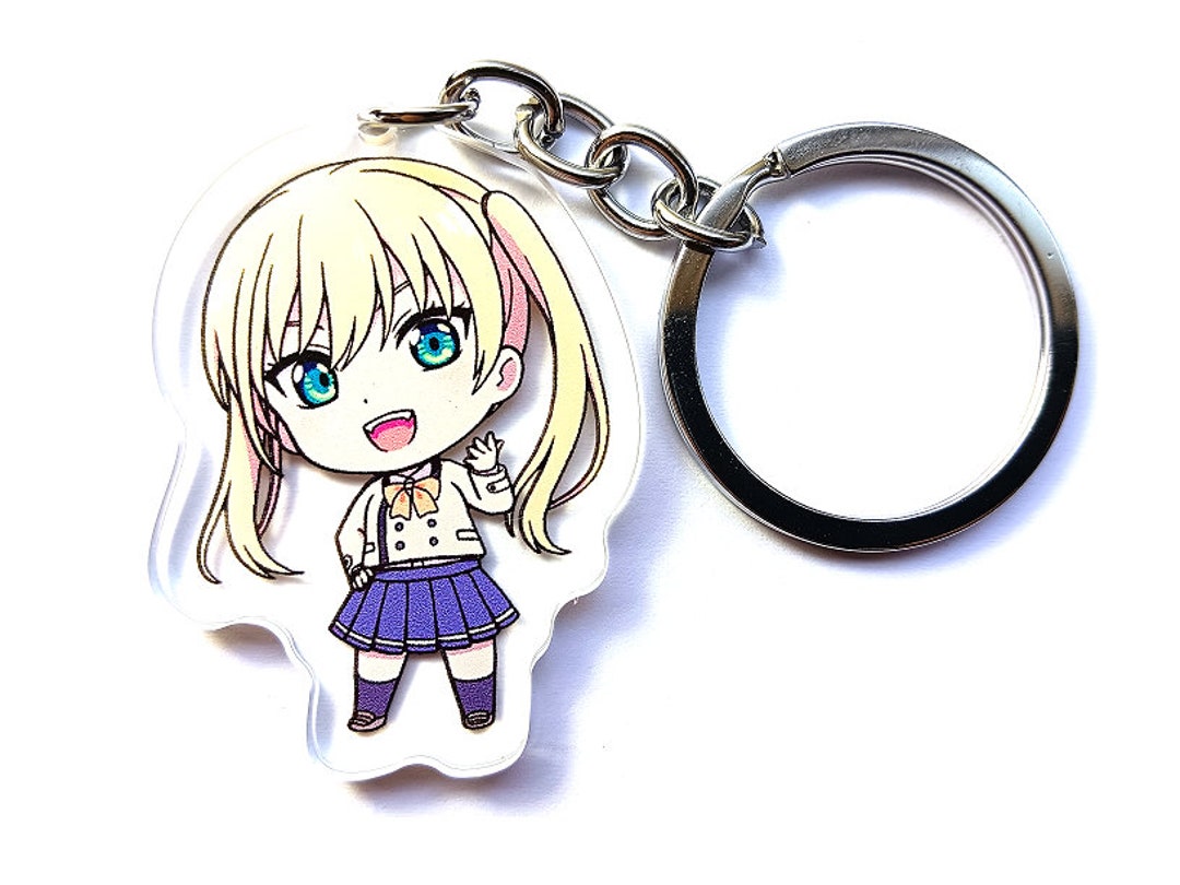 Risa High Quality Anime Acrylic Charm Keychain - Etsy