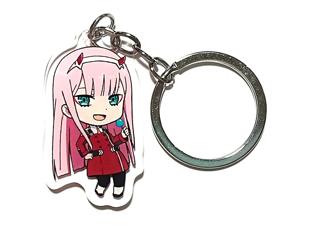 Zero Two High Quality Anime Acrylic Keychain - Etsy
