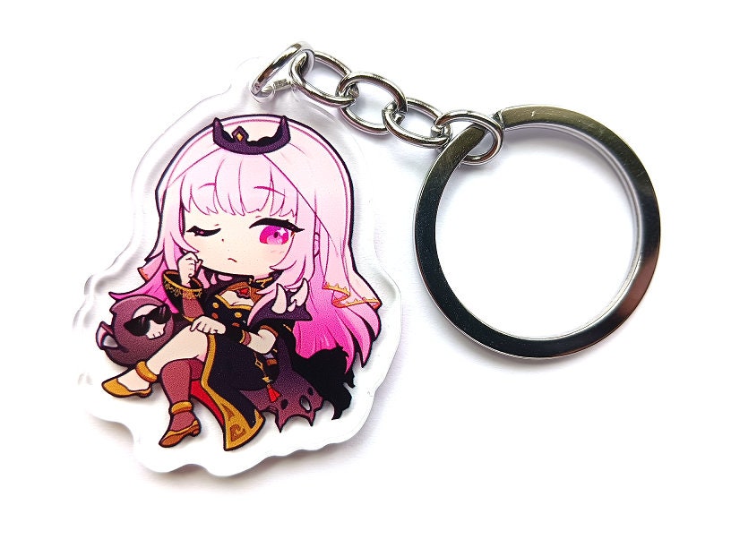 Mori calliope charm - Etsy 日本 シルエットメタルキーホルダー 森カリオペ_Mori Calliope