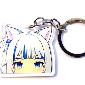 Gawr Gura (Peeker) Hololive EN Vtuber High Quality Anime Acrylic Keychain
