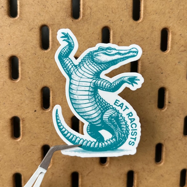 Eat Racists Vinyl Sticker | Political Protest Sticker