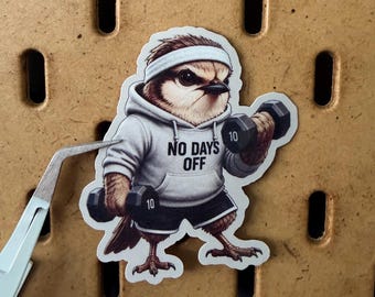 No Days Off Vinyl Sticker | Fitness