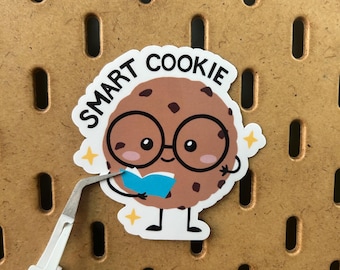 Smart Cookie Vinyl Sticker: Waterproof Motivational Sticker