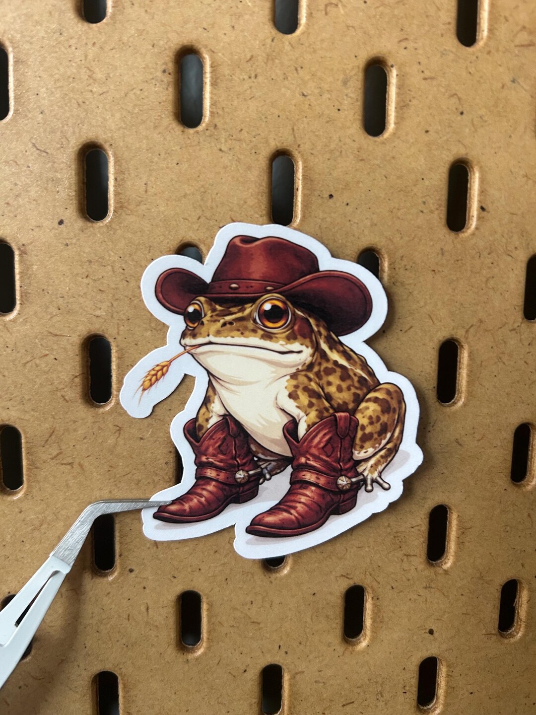 Cowboy Frog Sticker Cowboy Frog Vinyl Sticker | Western - Etsy